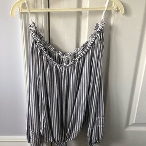 Hollister off the shoulder crop top